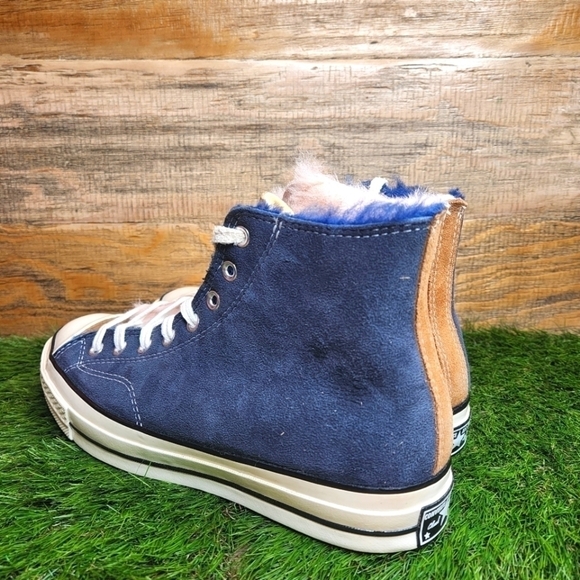 New Converse Tri Panel x Chuck 70 Hi 'Navy Blue/Baby Pink' 166319C - Picture 4 of 10